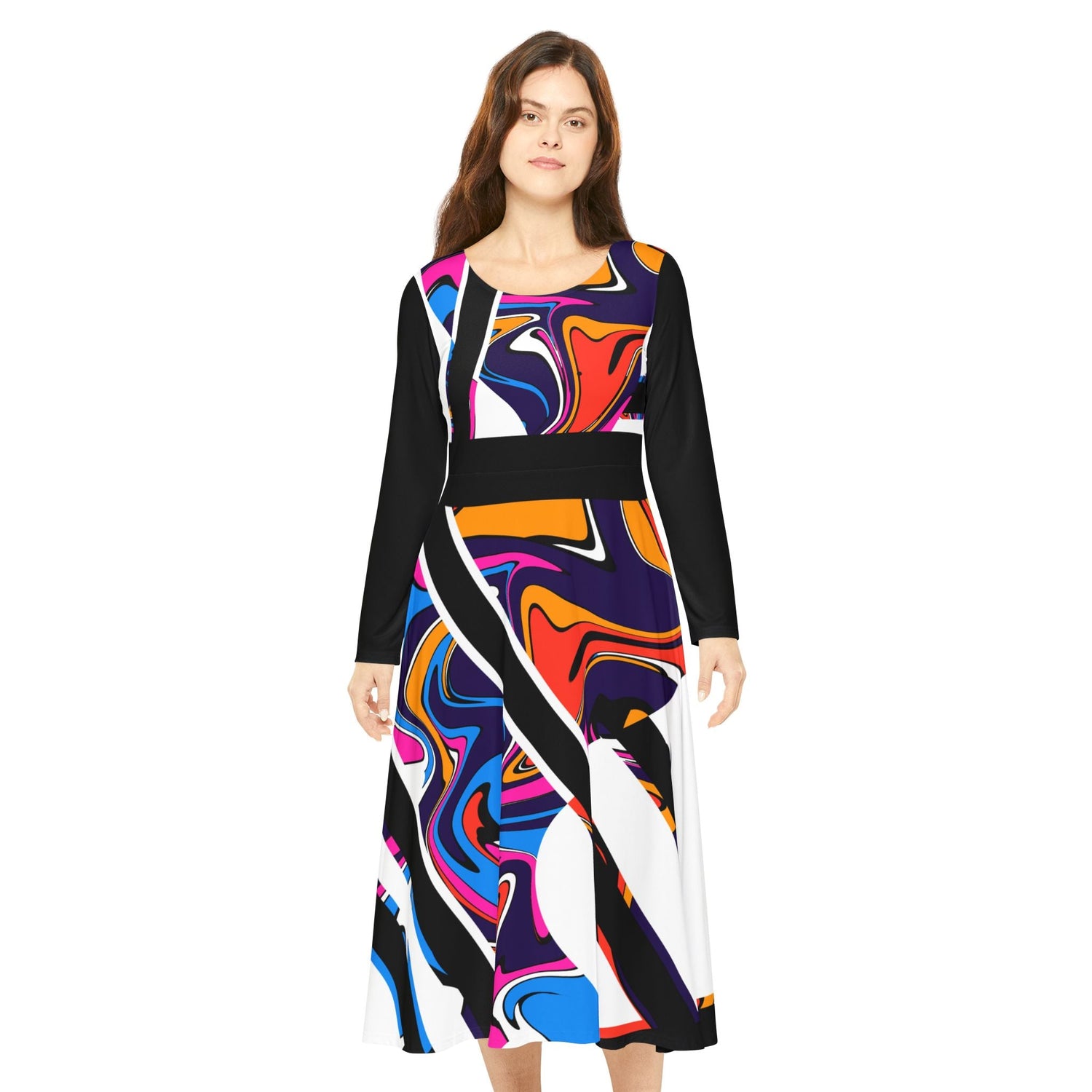 Women's Long Sleeve Dance Dress